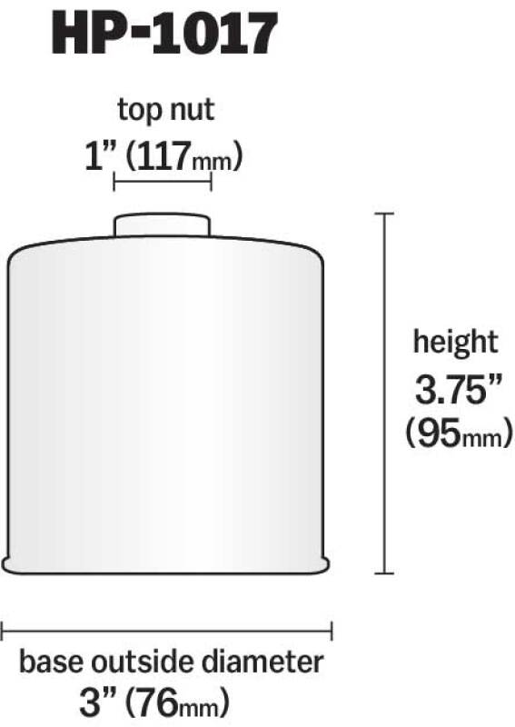 K&N 3.74inch / 2.98 OD Performance Gold Oil Filter