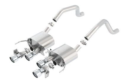 Borla 15 Chevy Corvette C7 ZO6 6.2L w/o AFM w/ NPP ATAK Quad RD RL AC Tips Center Rear Exit Exhaust