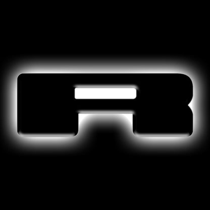 ORACLE Lighting Universal Illuminated LED Letter Badges - Matte Blk Surface Finish - R
