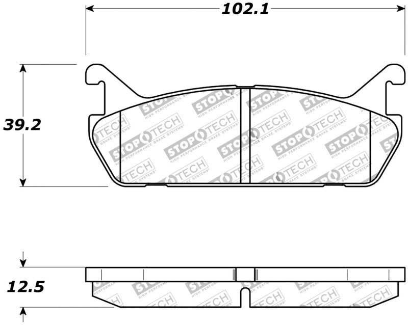 StopTech Street Touring 90-93 Mazda Miata Rear Brake Pads D525