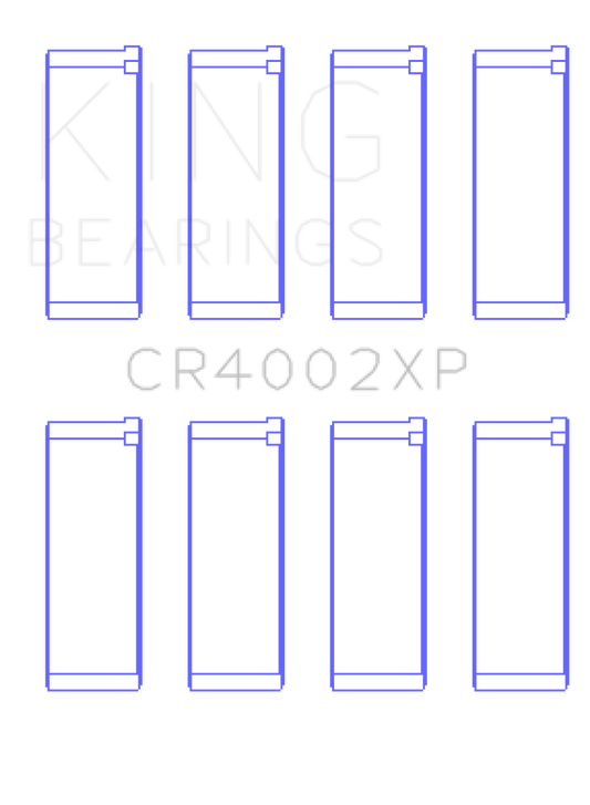 King Ford/Mazda DOHC 16 Valve/SOHC 16 Valve/SOHC 8 Valve Performance Rod Bearing Set - Size +.25mm