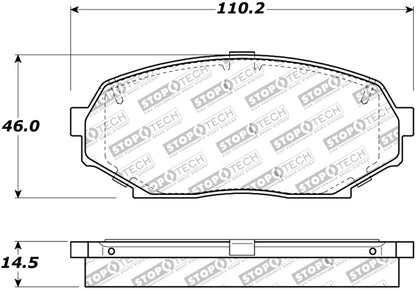 StopTech Street Touring 90-93 Mazda Miata Front Brake Pads D525