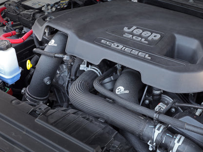 aFe BladeRunner Black 3in Intercooler Hot & Cold Side Pipe Kit 20-21 Jeep Wrangler V6-3.0L (td)