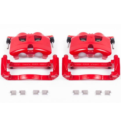 Power Stop 12-19 Ford F-150 Front Red Calipers w/Brackets - Pair