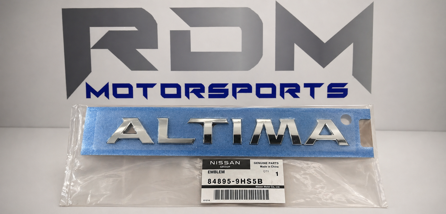 Nameplate - Nissan Altima Emblem (84895-9HS5B) 2016-2018 Nissan Altima
