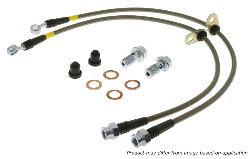 StopTech 00-06 Suburban 2500 2WD / 03-06 4WD / 03-07 Hummer H2 Stainless Steel Front Brake Line Kit