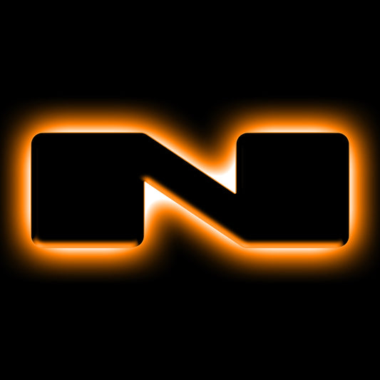 ORACLE Lighting Universal Illuminated LED Letter Badges - Matte Blk Surface Finish - N