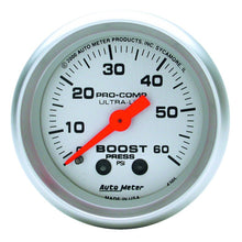 Load image into Gallery viewer, Autometer Ultra-Lite 52mm 60 PSI Mechanical  Boost Gauge