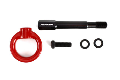 PERRIN 15-21 Subaru WRX/STI / 24-26 Crosstrek / 25-26 Forester Tow Hook Kit (Rear) -  Red