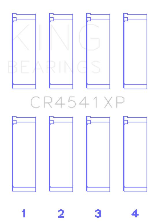 King Engine Bearings Honda F23 Performance Rod Bearing Set - Size STD