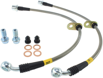 StopTech 00-05 Toyota MR2 Spyder Rear Stainless Steel Brake Lines