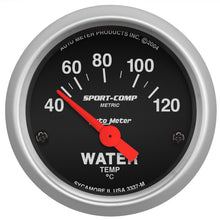 Load image into Gallery viewer, Autometer Sport-Comp 52mm 40-120 Degree Short Sweep Electronic Water Temperature Gauge