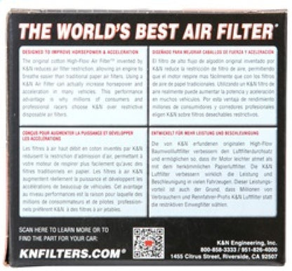 K&N Universal Rubber Filter 2 inch Top OD / 3.5 inch Base OD / 2.25 inch Flange ID / 4 inch Height
