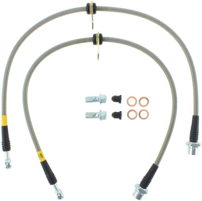 StopTech 02-12 Toyota Camry Coupe/Sedan / 04-08 Solara Rear Stainless Steel Brake Lines