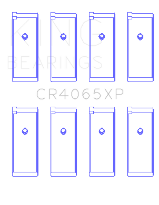 King Engine Bearings Nissan KA-24DE Performance Rod Bearing Set - Size +0.25mm