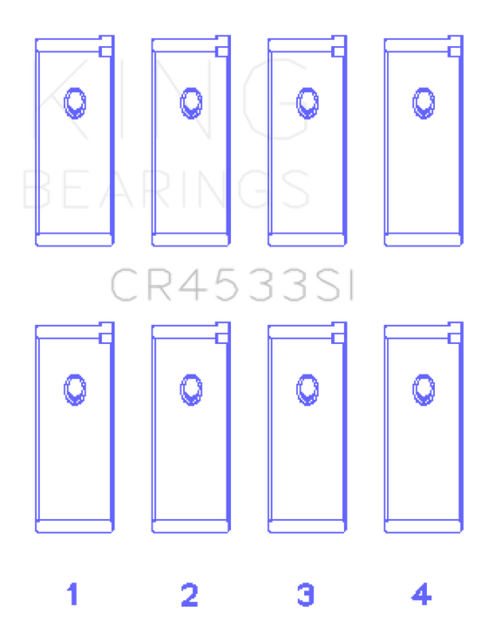 King Engine Bearings Nissan QR25DE DOHC 16 Valves Rod Bearing Set - Size STD