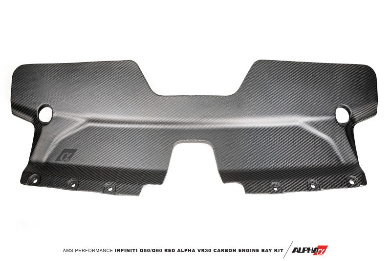 AMS Performance Infiniti 17+ Q60 / 16+ Q50 3.0TT Alpha Matte Carbon Front Duct