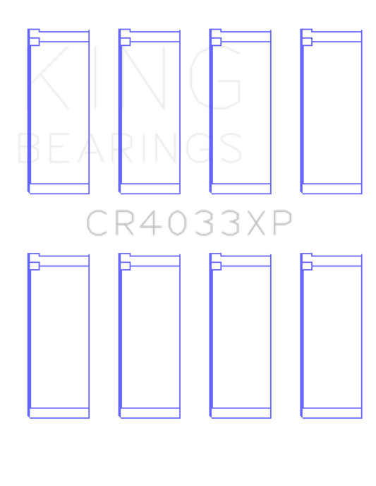 King Engine Bearings Honda F20C/F22C/B20/H22 16V Performance Rod Bearing Set - Size STD