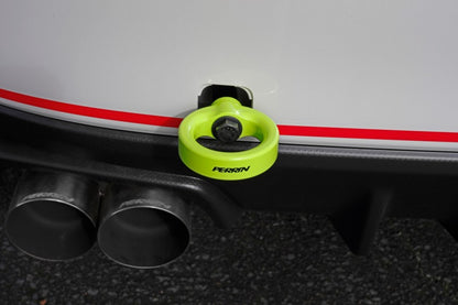 PERRIN 15-21 Subaru WRX/STI / 24-26 Crosstrek / 25-26 Forester Tow Hook Kit (Rear) - Neon Yellow