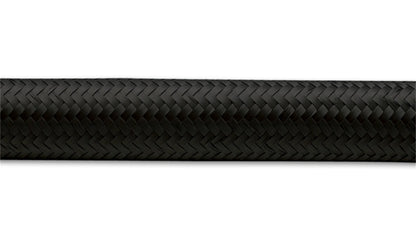Vibrant -6 AN Black Nylon Braided Flex Hose (20 foot roll)