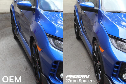 PERRIN 17-25 Honda Civic Type R / 22-26 Acura Integra Type S 64.1mm 5x120 Wheel Spacers 27mm - Pair
