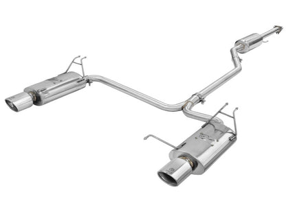 aFe Takeda Exhaust 2.25in to 2in Dia 304SS Cat-Back w/Polished Tips 08-12 Honda Accord Coupe V6 3.5L