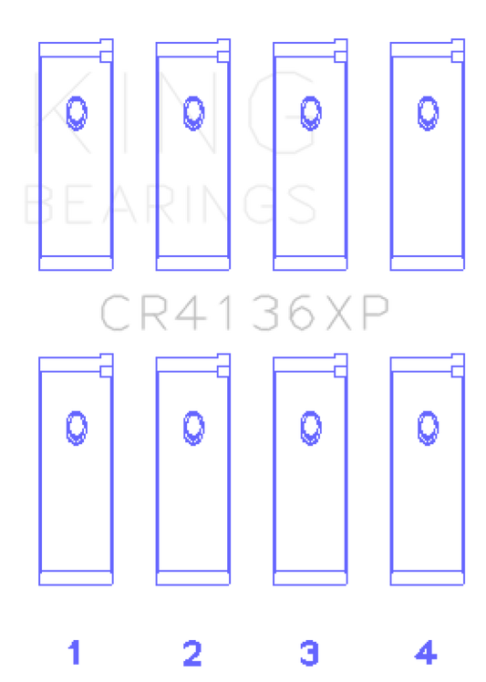 King Engine Bearings Nissan SR20DE/DET RWD (2.0L) Performance Rod Bearing Set - Size +0.25mm