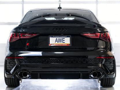 AWE Tuning Audi 22-23 8Y RS3 Cat-Back Track Edition Exhaust System - No Tips